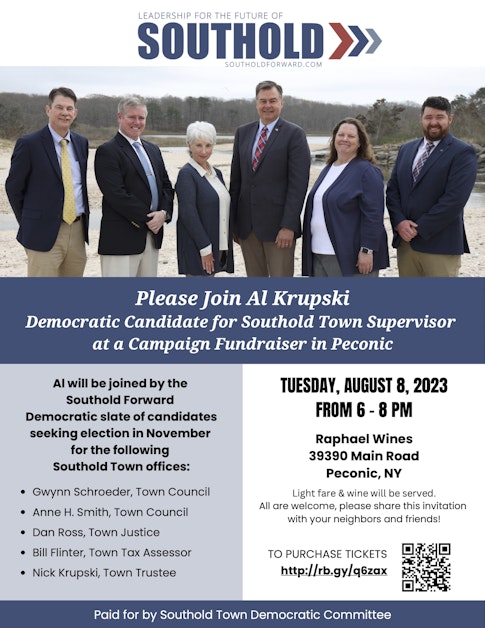 Al Krupski and Southold Forward Fundraiser in Peconic · Mobilize